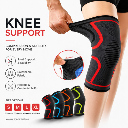 Knee support compression - support,