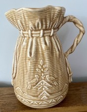 Vintage Sylvac Jug Vase ~ 406 ~ Paper Bag/Sack Style ~ Excellent