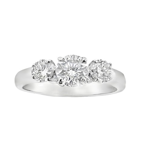 18ct white gold stone - white,