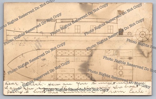 Antique 1907 rppc plans for - plans,