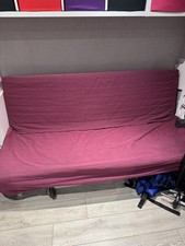 IKEA beddinge 3-seat sofa-bed, light grey & Mattress