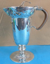 Rare Large Sterling Silver Jug Stones Archibald Knox Cymric 780 Gms Liberty 1901