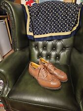 VTG ARCO LEATHER SAFETY SHOES STEEL TOE BROGUES  UK 11 FIT UK 10.5 INSOLE 30 CM 