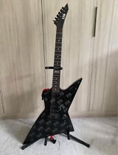 ESP LTD EX-351D Refinished Diamond Plate Explorer (2002). Includes LTD hardcase