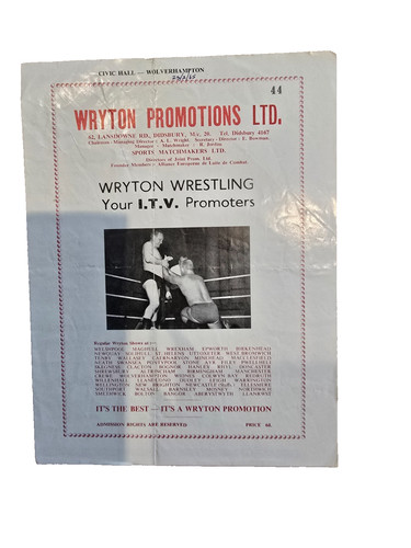 Wrestling programme civic - wrestling,