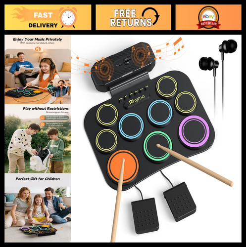 Pad roll electronic drum - roll-up,