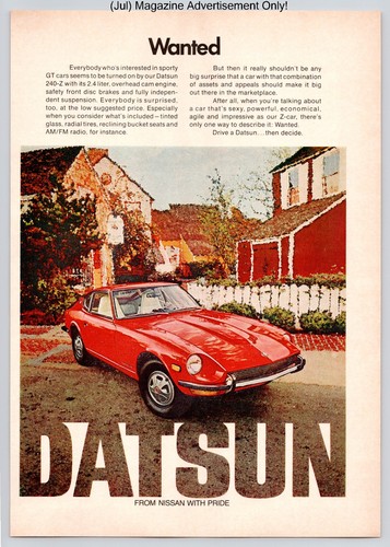 Datsun 240z iconic sports - datsun,
