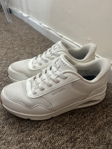 Men white skechers banksia - white,