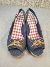 Dexter Denim Bow 3.5" Wedge