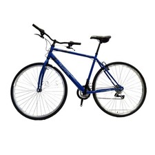 Apollo Transfer Mens 18 Gears Hybrid Bike Blue - 21" Large (Bent/Scratched) B+
