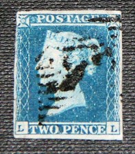GB QV 1841 2d 2 penny blue