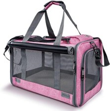 Fabric Dog Crate Cat Puppy Pet Carrier Travel Portable Kennel Cage House UK