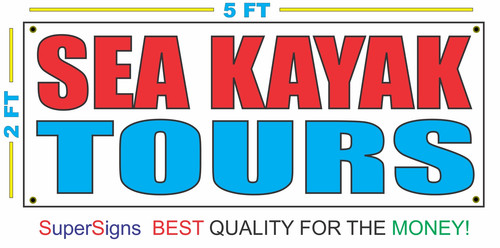 Sea kayak tours - tours, sign