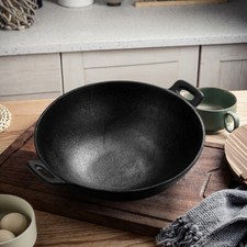 Cast Iron Wok Cooking Large