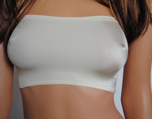 Boob tube top cream - top,