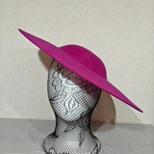 dark pink large wide brim DIY