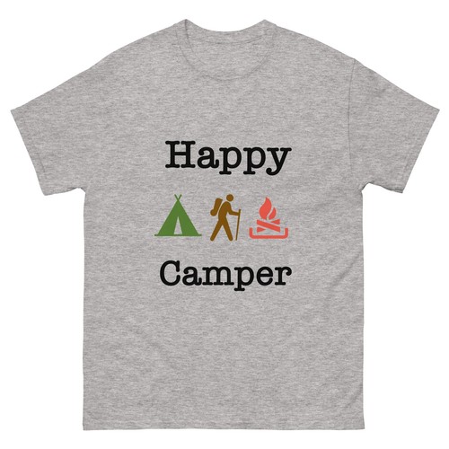 Male female happy camper - male/female, tee