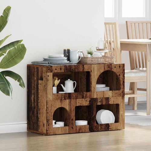 Vidaxl sideboard elst old wood - old,
