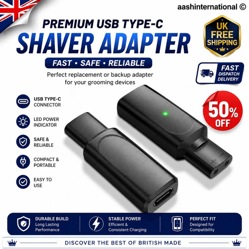 Type shaver adapter for - shaver,