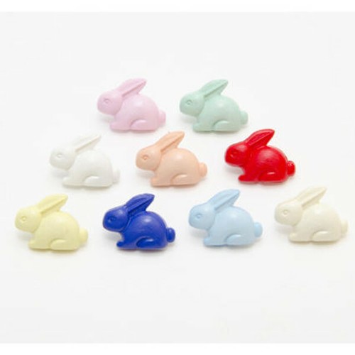 Bunny rabbit button 20mm - rabbit, x