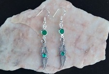 Tibetan Silver Feather, Green
