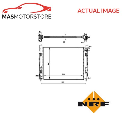 Engine cooling radiator nrf - engine,
