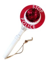 Vintage police stop sign - vintage, ex