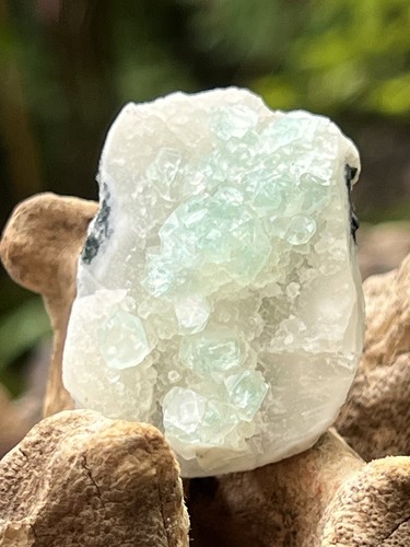 Green apophyllite rare - green,