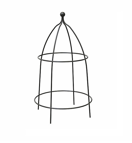 52cm black steel herb plant - steel,