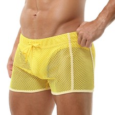 Mens Sexy Sheer See Through