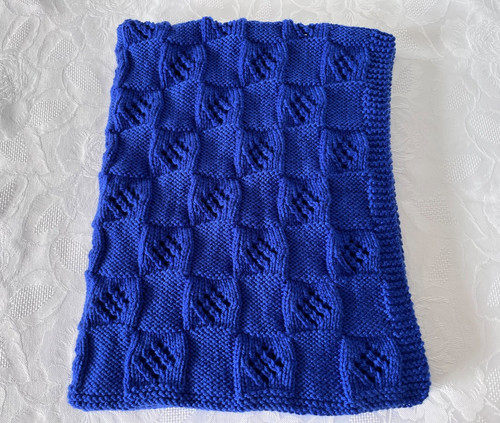 New hand knitted royal blue - new,