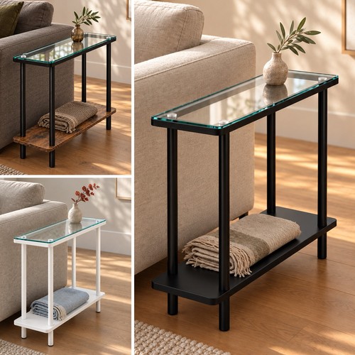 Narrow tier glass top side - tier,