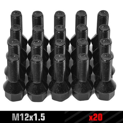 Black bmw wheel bolts - black,