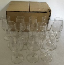 Set Of 12 Martell Cognac Brandy Tulip Snifter Glasses