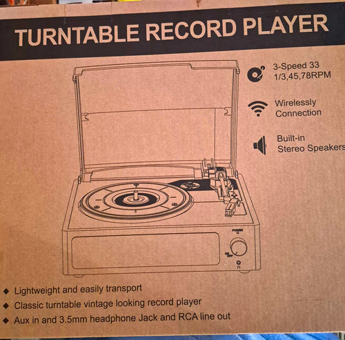 R608 turntable record player - record,