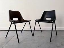 Pair of Stacking School or Office Chairs
