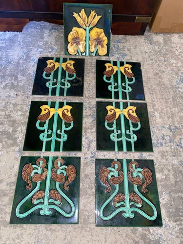 Art nouveau evening primrose - art,