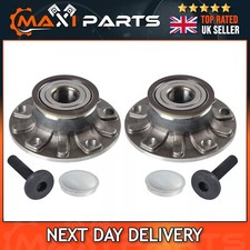 VW Golf MK5 MK6 MK7 MK8 2003-On Rear Wheel Hub & Bearings With Abs Ring Pair x2
