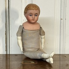Antique Doll Bisque Head Cloth