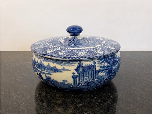 Cauldon england blue white - cauldon,