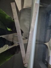 Vintage Rabone Chesterman 24 Folding Rule No57R Antique Engineering Tool