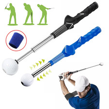 Retractable Golf Swing Training Aid Golf Grip Trainer Warm-up Practice Indoor