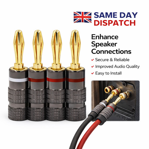 4pcs 4mm banana plug speaker - 4pcs,