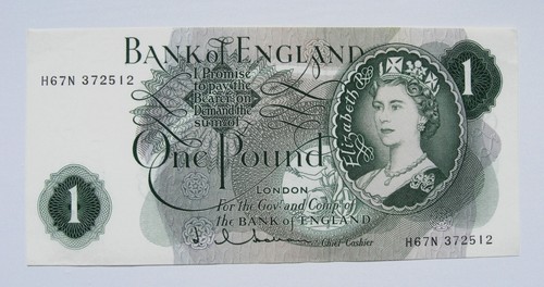 Bank england one pound - of,