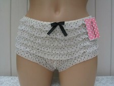 KNICKERS SIZE 10 IVORY BLACK