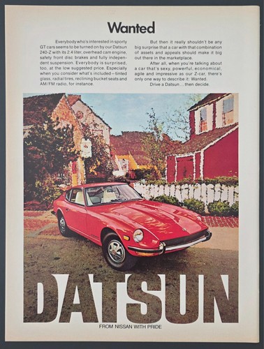 1972 print datsun 240 - print, ad
