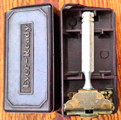 Vintage safety razor with - vintage,