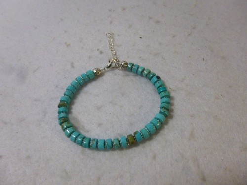 Turquoise heishi bead - heishi,