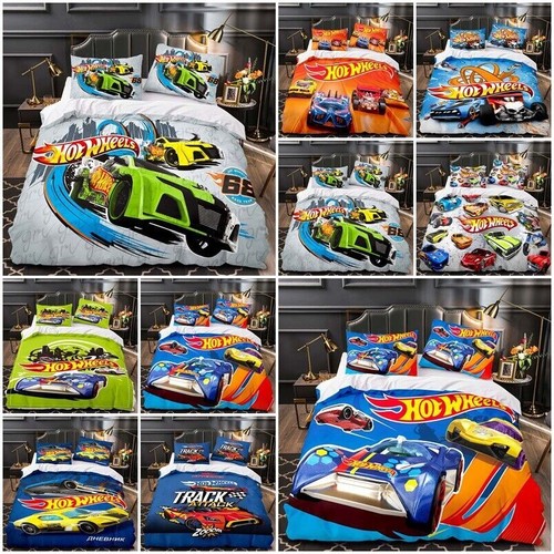 Hot wheels quilt - hot, duvet