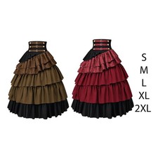 Gothic Skirt Layered Ruffle